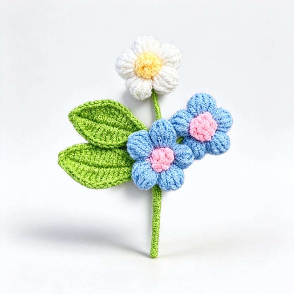 新品泡芙花-蓝色