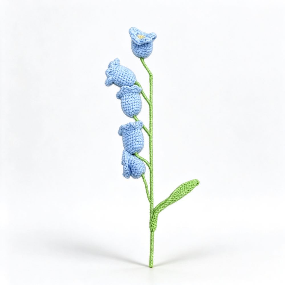 1枝蓝色铃兰花